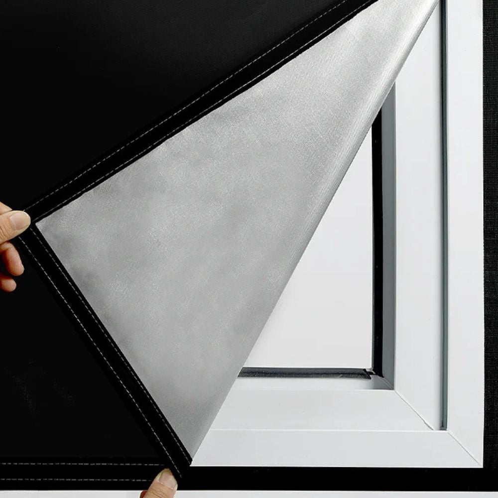 Adhesive Blackout Window Cover - Sun-Blocking Room Darkening Shade
