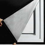 Adhesive Blackout Window Cover - Sun-Blocking Room Darkening Shade