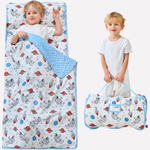 Toddler Nap Mat Set - Padded Mat, Pillow & Blanket