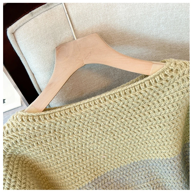 Cozy Plus Size Fall Sweater - Lounge-Style Color-Block Patchwork
