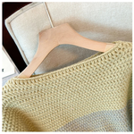 Cozy Plus Size Fall Sweater - Lounge-Style Color-Block Patchwork
