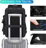 Expandable Travel Backpack - Laptop Sleeve & Duffle Carry