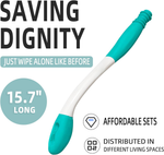 Toilet Aid Wiping Tool (2-Pack) - Long-Reach Comfort Wand