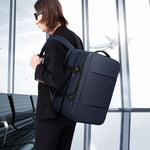 Expandable Travel Backpack - Laptop Sleeve & Duffle Carry