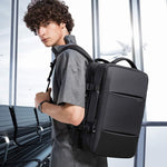 Expandable Travel Backpack - Laptop Sleeve & Duffle Carry