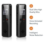 Digital Voice Recorder - Auto-Save Audio With Built-In Speaker