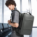 Expandable Travel Backpack - Laptop Sleeve & Duffle Carry
