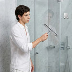Stainless Steel Shower Squeegee - Wall-Mount Glass Cleaner