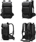 50L Waterproof Travel Backpack - Shoe Compartment & USB Port