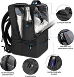 Expandable Travel Backpack - Laptop Sleeve & Duffle Carry