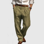 Men's Cotton-Linen Trousers - Breathable Everyday Comfort