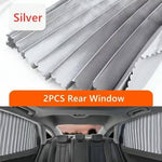 Car Window Shades - Magnetic Sliding Sun Shade Set