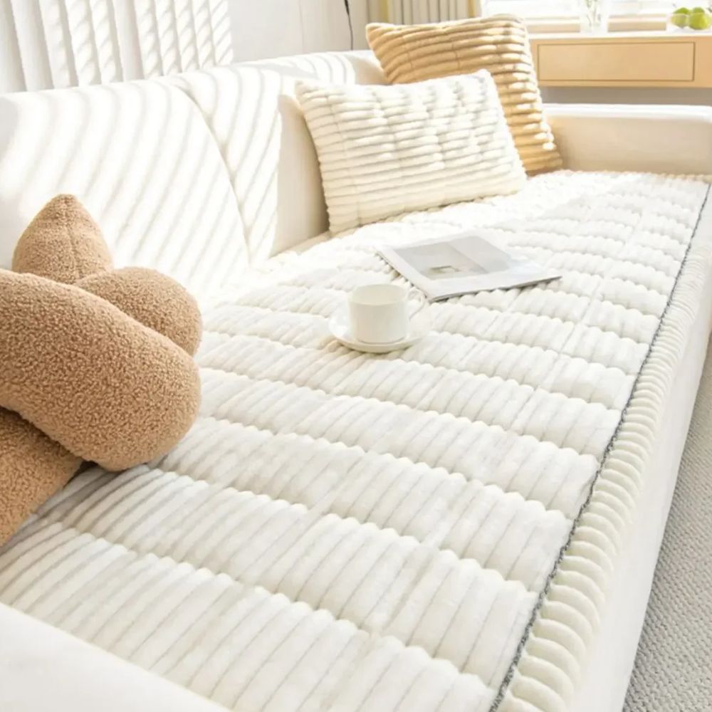 Ultra Plush Sofa Slipcover - Cozy Couch Cover for Fall & Winter