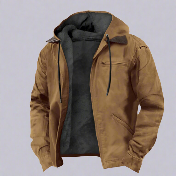 Classic Men's Hooded Jacket - Warm, Durable Everyday Style