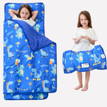 Toddler Nap Mat Set - Padded Mat, Pillow & Blanket