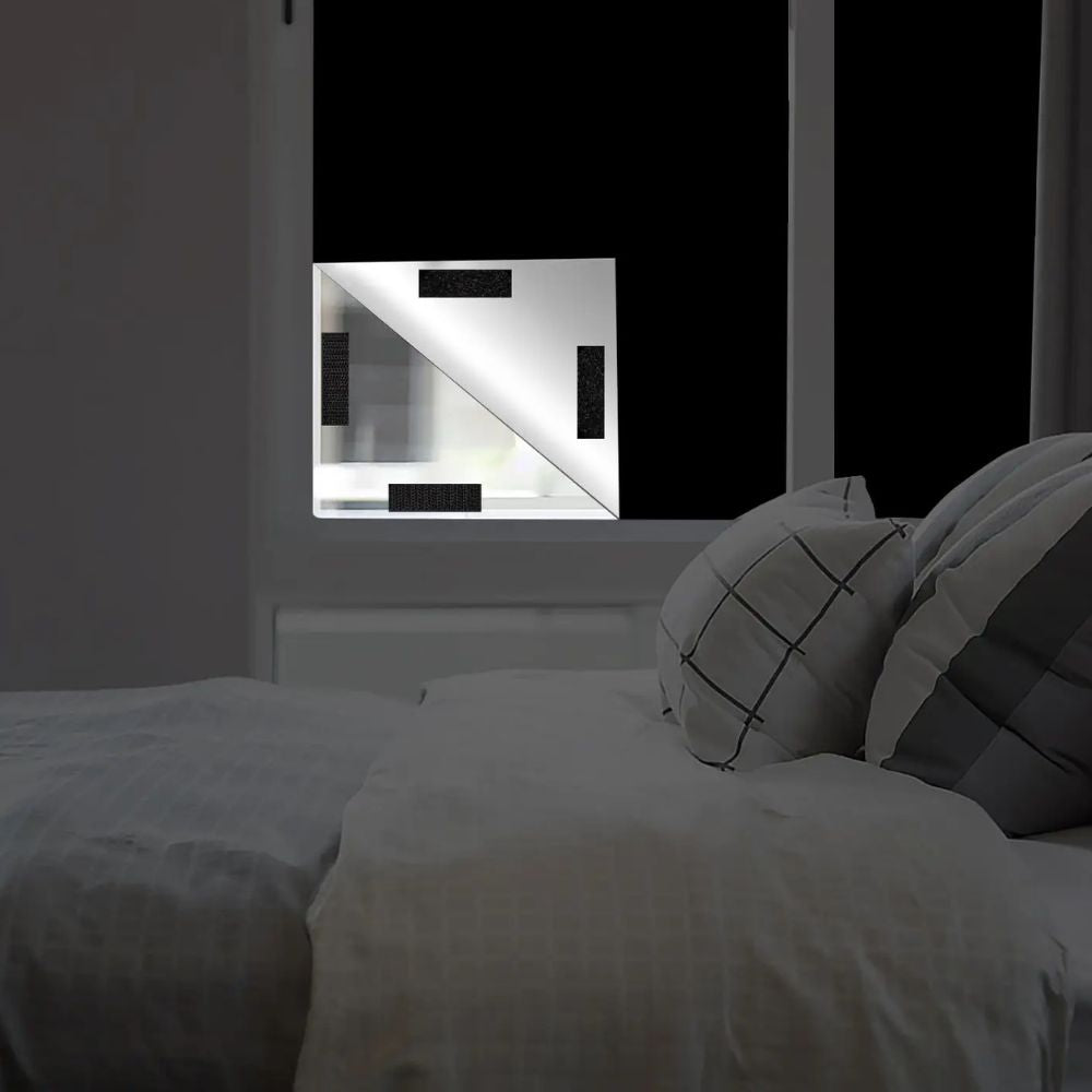 Adhesive Blackout Window Cover - Sun-Blocking Room Darkening Shade