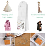 Full-Length Bridal Gown Cover - Dustproof Wedding Dress Storage Bag