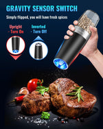Electric Salt & Pepper Grinder - One-Hand Automatic Spice Mill