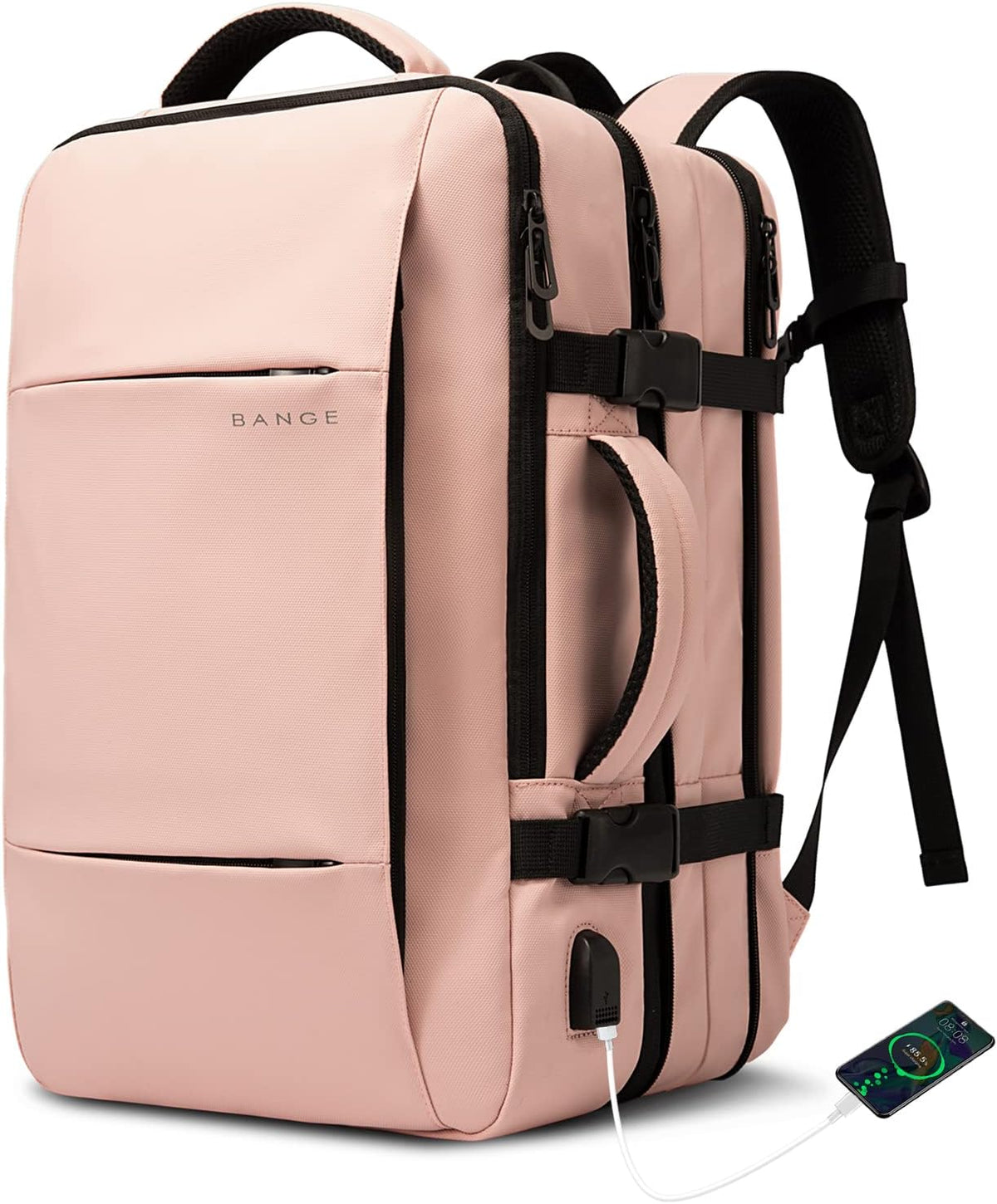 Expandable Travel Backpack - Laptop Sleeve & Duffle Carry