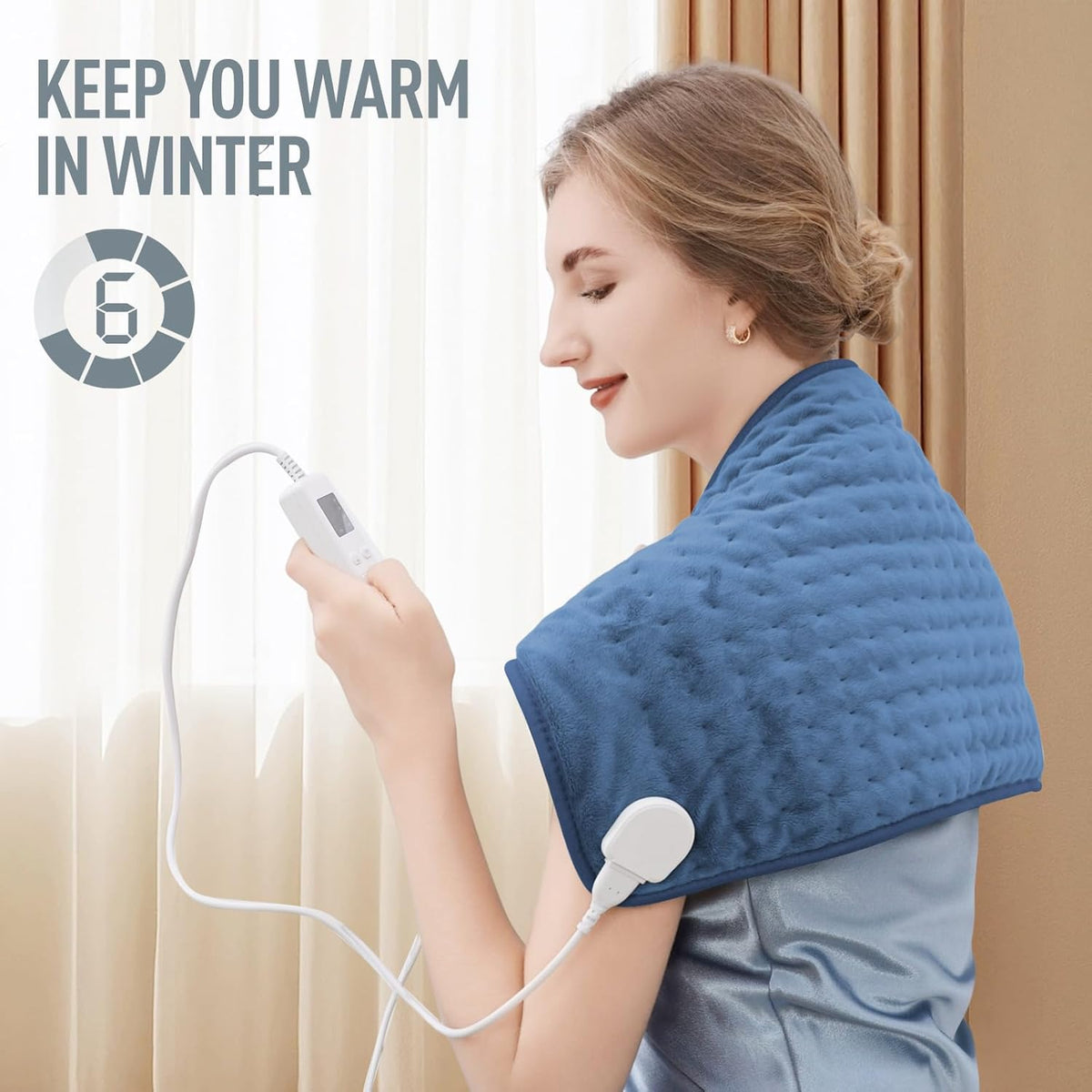 Electric Heating Pad - Soothing Heat Therapy for Back & Muscles