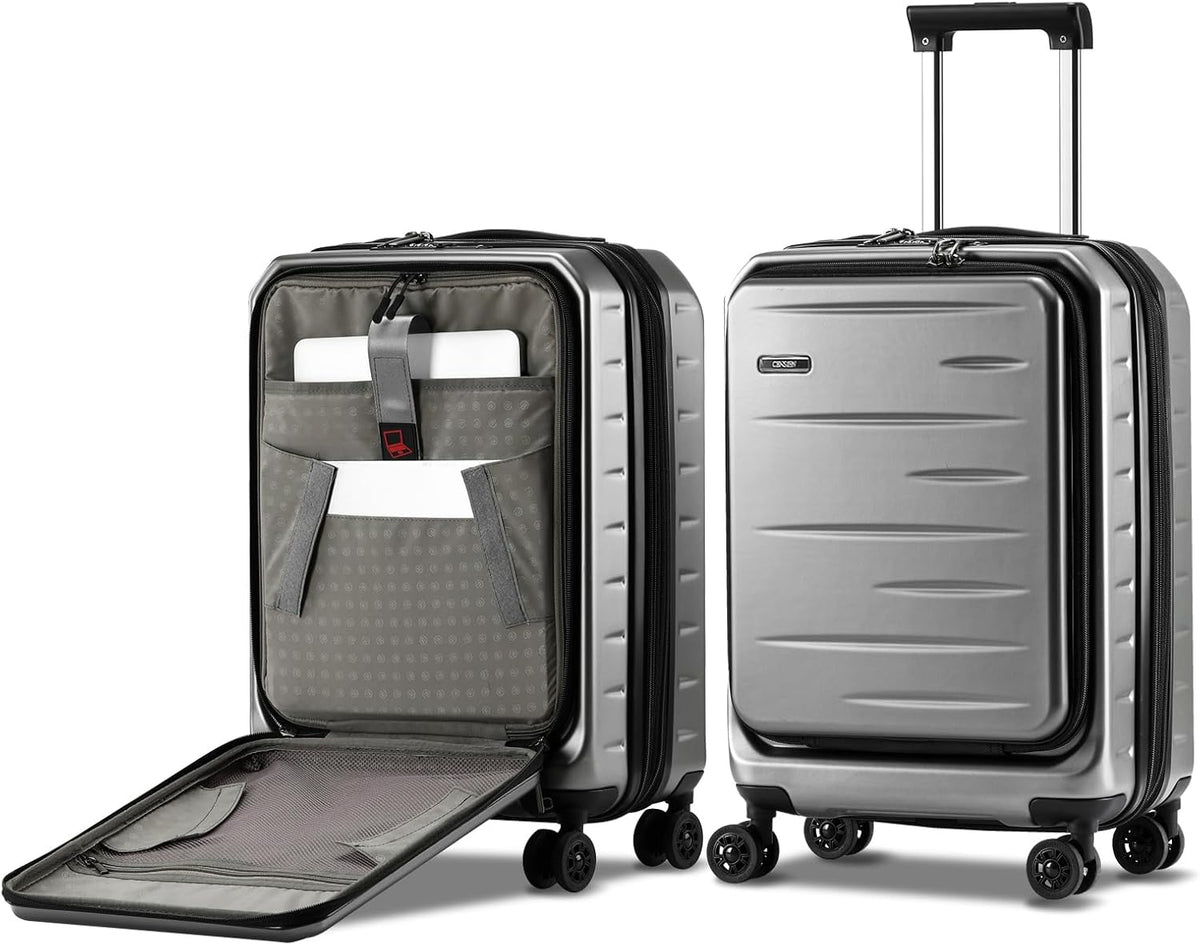 Skyward Expandable Hard Shell Carry-On - Front Pocket & TSA Lock