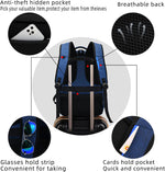 Water-Resistant Laptop Backpack - USB Port & Anti-Theft Pocket