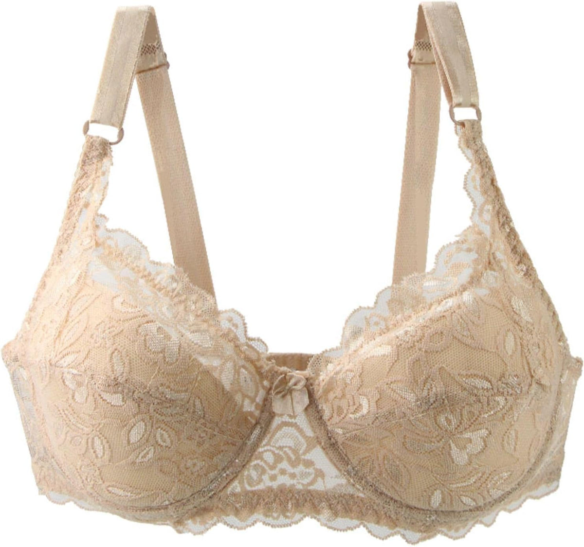 Plus-Size Lace Push-Up Bra - Comfortable Curve-Enhancing Design