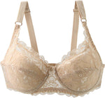 Plus-Size Lace Push-Up Bra - Comfortable Curve-Enhancing Design