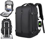 AirVoyage 40L Expandable Backpack - USB Port & Laptop Sleeve