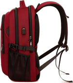 Water-Resistant Laptop Backpack - USB Port & Anti-Theft Pocket