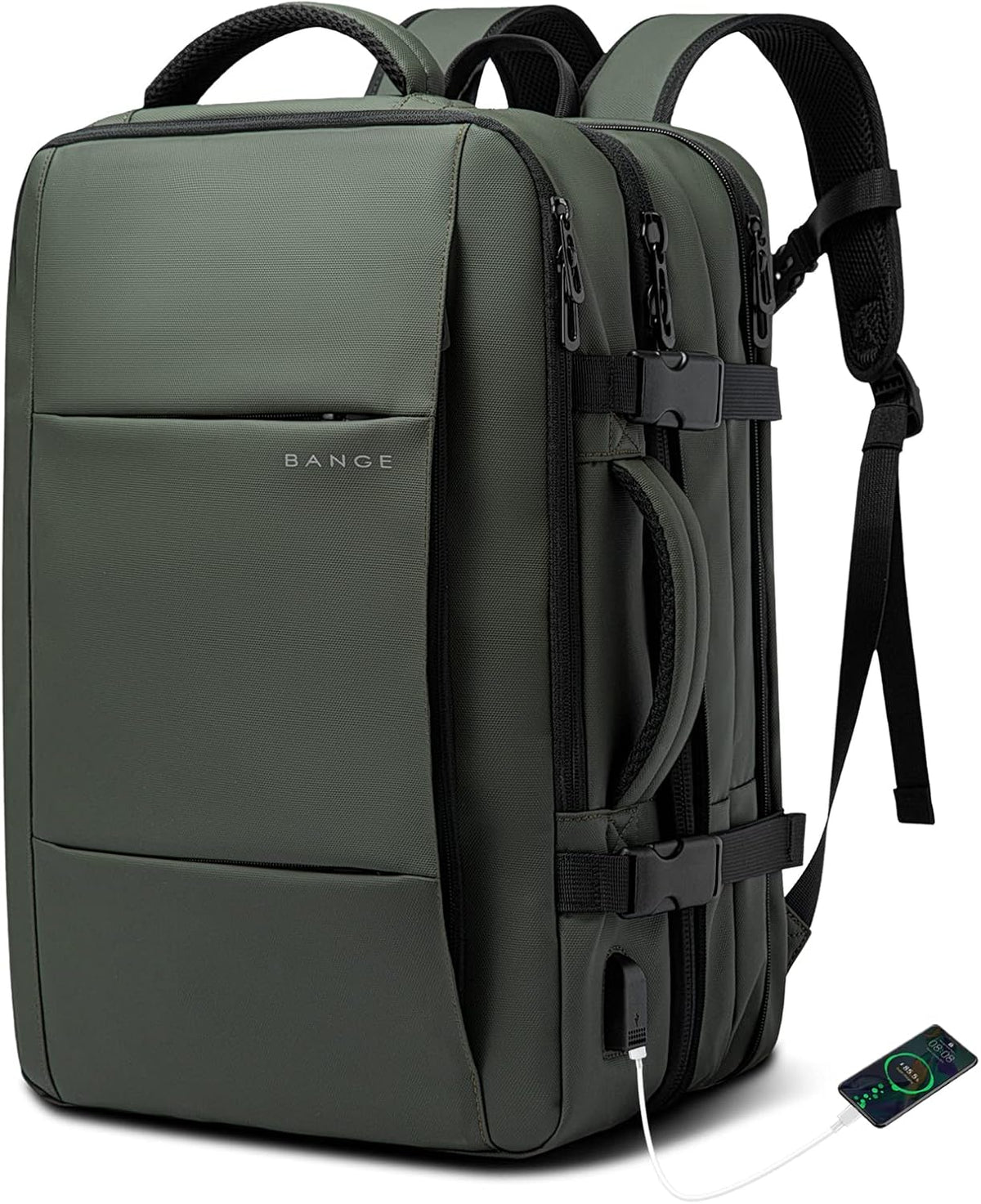 Expandable Travel Backpack - Laptop Sleeve & Duffle Carry