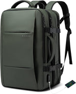 Expandable Travel Backpack - Laptop Sleeve & Duffle Carry