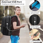 Water-Resistant Laptop Backpack - USB Port & Anti-Theft Pocket