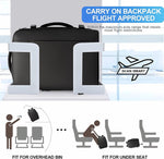 Expandable Travel Backpack - Laptop Sleeve & Duffle Carry