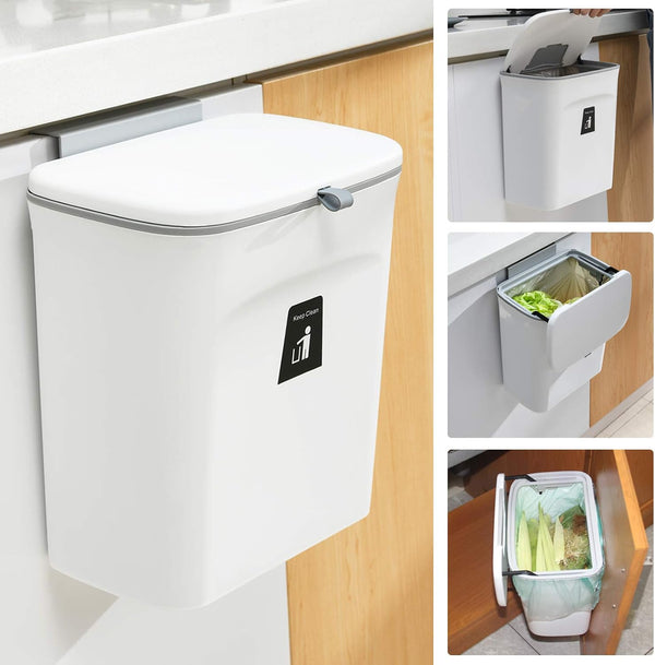 2.4-Gallon Compost Bin - Odor-Sealing Countertop or Under-Sink