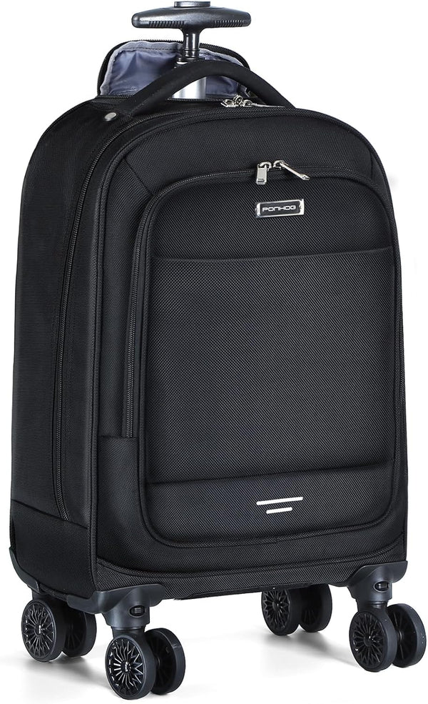 30L Rolling Laptop Backpack - 4-Wheel Water-Resistant Travel Bag