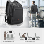 Water-Resistant Laptop Backpack - USB Port & Anti-Theft Pocket
