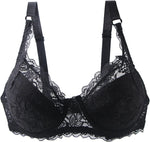 Plus-Size Lace Push-Up Bra - Comfortable Curve-Enhancing Design