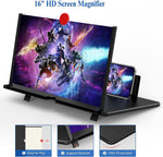 16-Inch Phone Screen Magnifier - HD Movie & Gaming Viewer