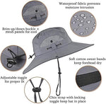 Solar Cooling Sun Hat for Men - Dual Fan Wide Brim