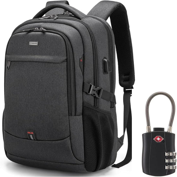 Water-Resistant Laptop Backpack - USB Port & Anti-Theft Pocket