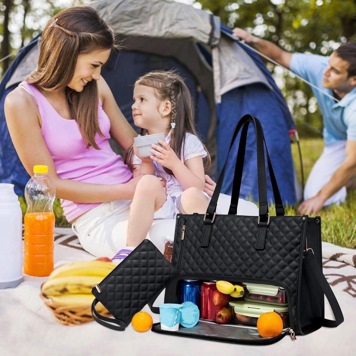 2-in-1 Insulated Lunch & Laptop Tote - Work Travel Bag
