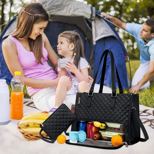 2-in-1 Insulated Lunch & Laptop Tote - Work Travel Bag