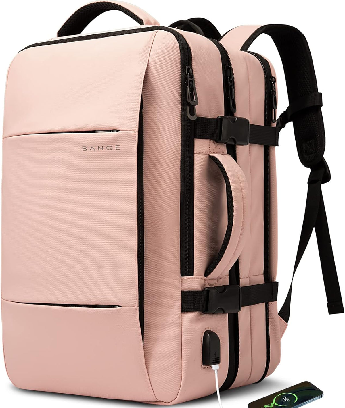 Expandable Travel Backpack - Laptop Sleeve & Duffle Carry