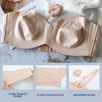 Seamless Plus Size Bra - Adjustable Straps, Ultra-Soft Everyday Comfort