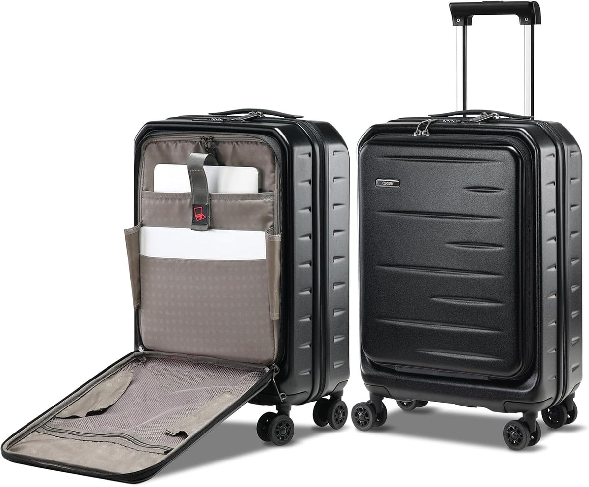 Skyward Expandable Hard Shell Carry-On - Front Pocket & TSA Lock
