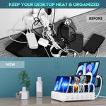 Multi-Device Fast Charging Station - Charges 6 Devices at Once