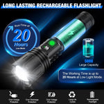 Ultra-Bright Tactical Flashlight - 100,000-Lumen Rechargeable LED Light