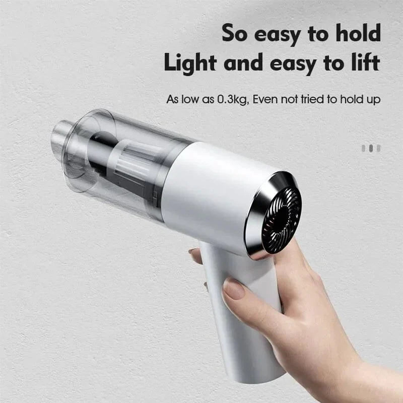 Wireless Handheld Car Vacuum - Powerful Wet & Dry Cleaner