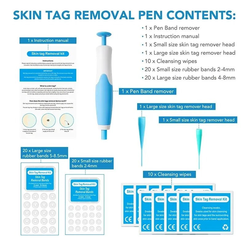 Skin Tag Care Kit - Gentle At-Home Applicator Bands